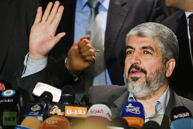اسلامی تحریک مزاحمت "حماس" کے سیاسی شعبے کے سربراہ Khaled Meshaal 
