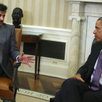 امریکی صدر براک اوباما اور قطر کے امیر شیخ تمیم بن حماد الثانی نے گزشتہ روز وائٹ ہائوس میں ملاقات کی