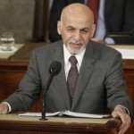 افغانستان کے صدر اشرف غنی امریکی کانگریس سے خطاب کرتے ہوئے