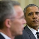 امریکی صدر باراک اوباما اور نیٹو کے سیکرٹری جنرل Jens Stoltenberg