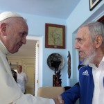 رومن کیتھولک مسیحیوں کے پیشوا پوپ فرانسس کیوبا کے سابق صدر فیڈل کاسترو