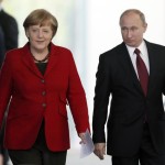 جرمن چانسلر انجیلا مرکل اور روس کے صدر پیوٹن