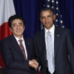 امریکی صدر اوباما اور جاپانی وزیر اعظم شینزو آبے