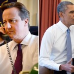 امریکی صدر باراک اوباما نے برطانوی وزیر اعظم ڈیوڈ کیمرون سے ٹیلیفونک رابطہ کیا