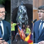 کاتالونیا کے صدر Carles Puidgemont اور ہسپانوی وزیر اعظم ماریانوں راخوائے