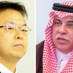 سعودی وزیر تجارت و سرمایہ کاری ڈاکٹر ماجد القصبی اور جاپانی وزیر صنعت و تجارت ھیروشیجی سیکو