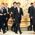 جاپان کے وزیر ِاعظم شنزو آبے اور روس کے صدر ولادیمیر پیوٹن