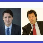 پی ٹی آئی کے چیئرمیں عمران خان اور کینیڈا کے وزیر اعظم جسٹن ٹروڈو