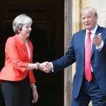 امریکی صدر ڈونلڈ ٹرمپ اور برطانوی وزیر اعظم تھریسامے
