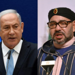 اسرائیلی وزیر اعظم بنیامن نیتن یاہو اور مراکش کے فرمانروا محمد ششم