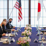 امریکی وزیر خارجہ انتھونی بلنکن اور وزیر دفاع لائیڈ آسٹن اور جاپانی ہم منصبوں موتیگی توشی متسو اور کشی نوبواو