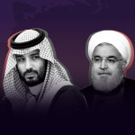 سعودی ولی عہد شہزادہ محمد بن سلمان اور ایرانی صدر حسن روحانی